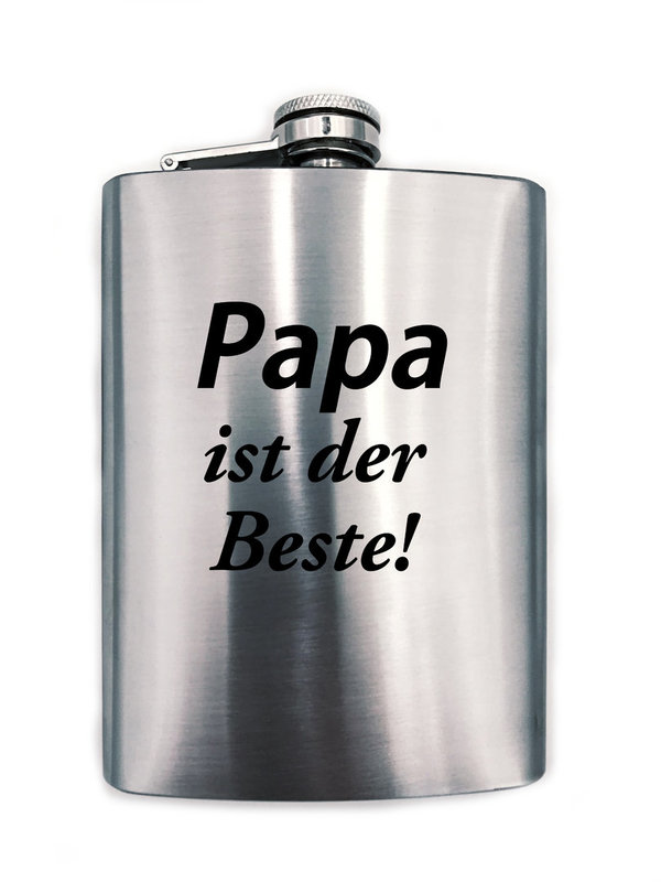 Edelstahl Taschenflachmann ,,Papa ist der Beste!´´